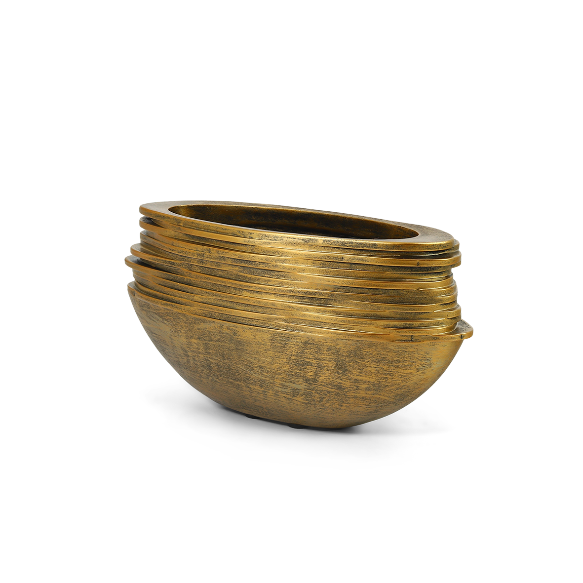 Plantenbak Roza Ovaal - Goud - L50 B20 H25