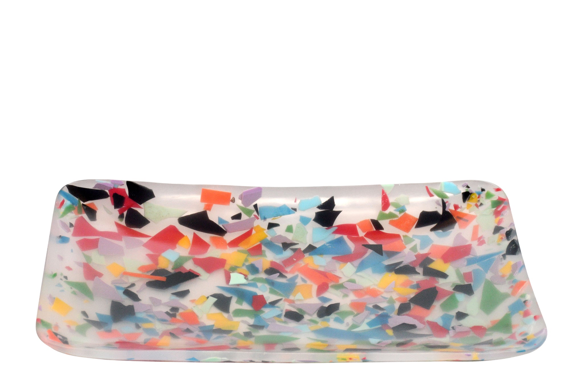 Dienblad large - Confetti Transparent
