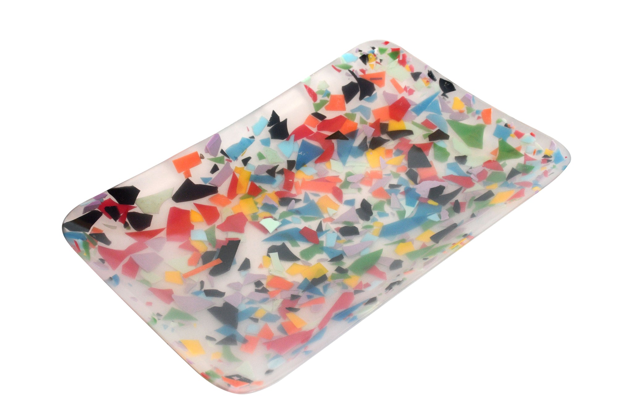 Dienblad large - Confetti Transparent