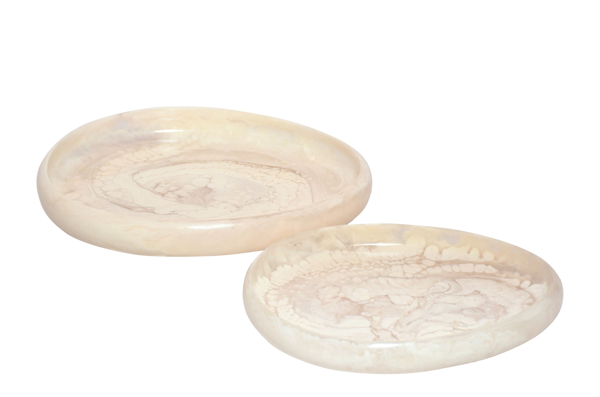 Dienblad - Cream (set van 2) - Cream Transparent