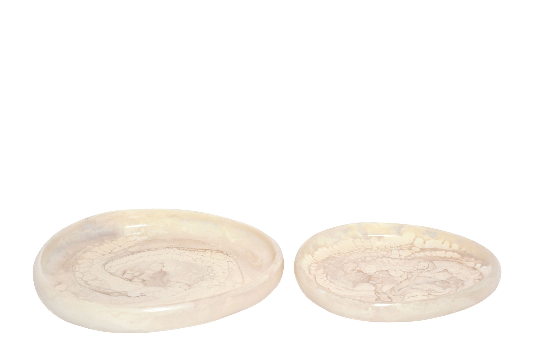 Dienblad - Cream (set van 2) - Cream Transparent