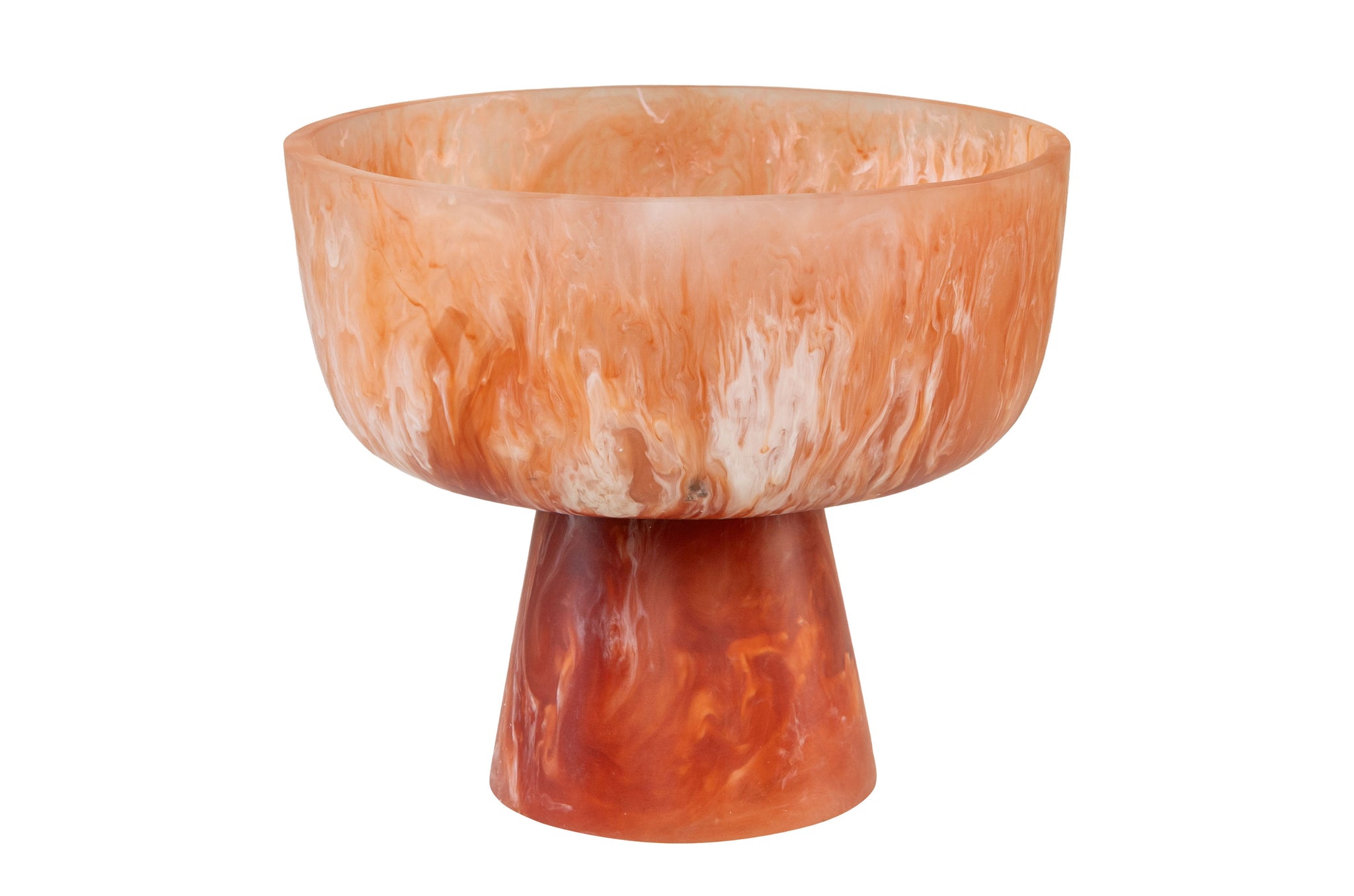 Bowl Large - Ruby and Cream Transparent