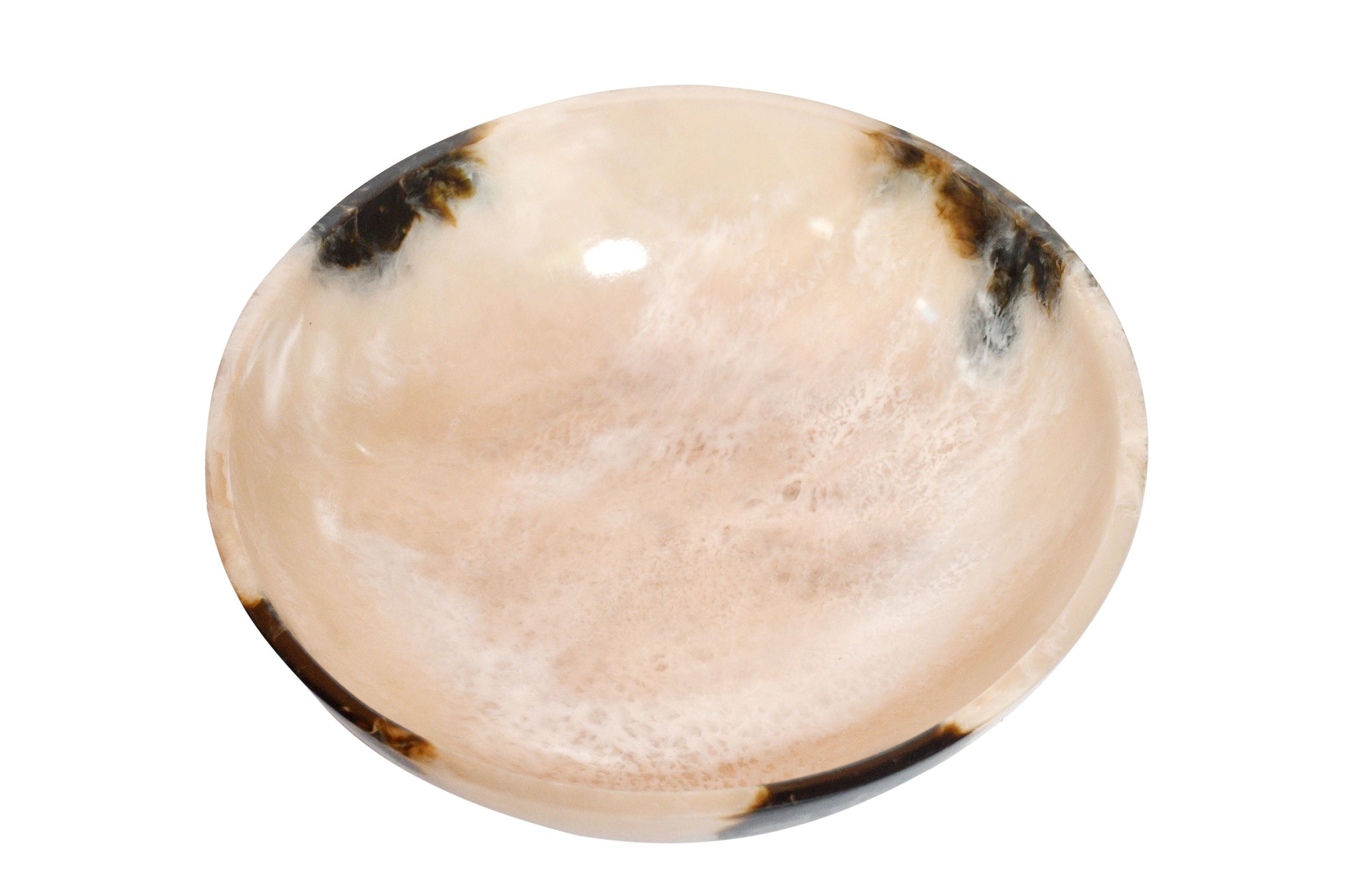 Bowl Large - Black and Cream Transparent