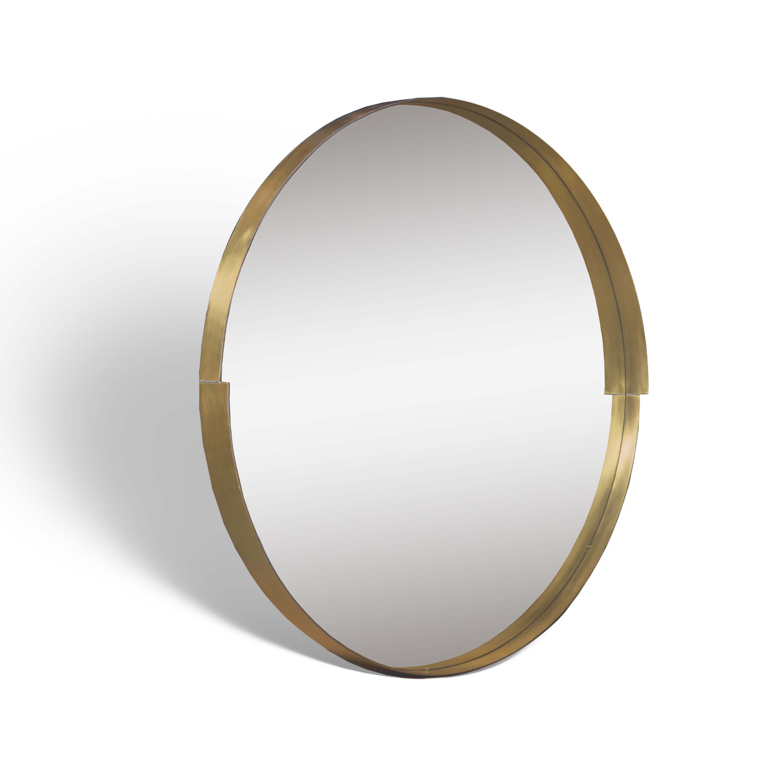 Spiegel Harvey Round Messing
