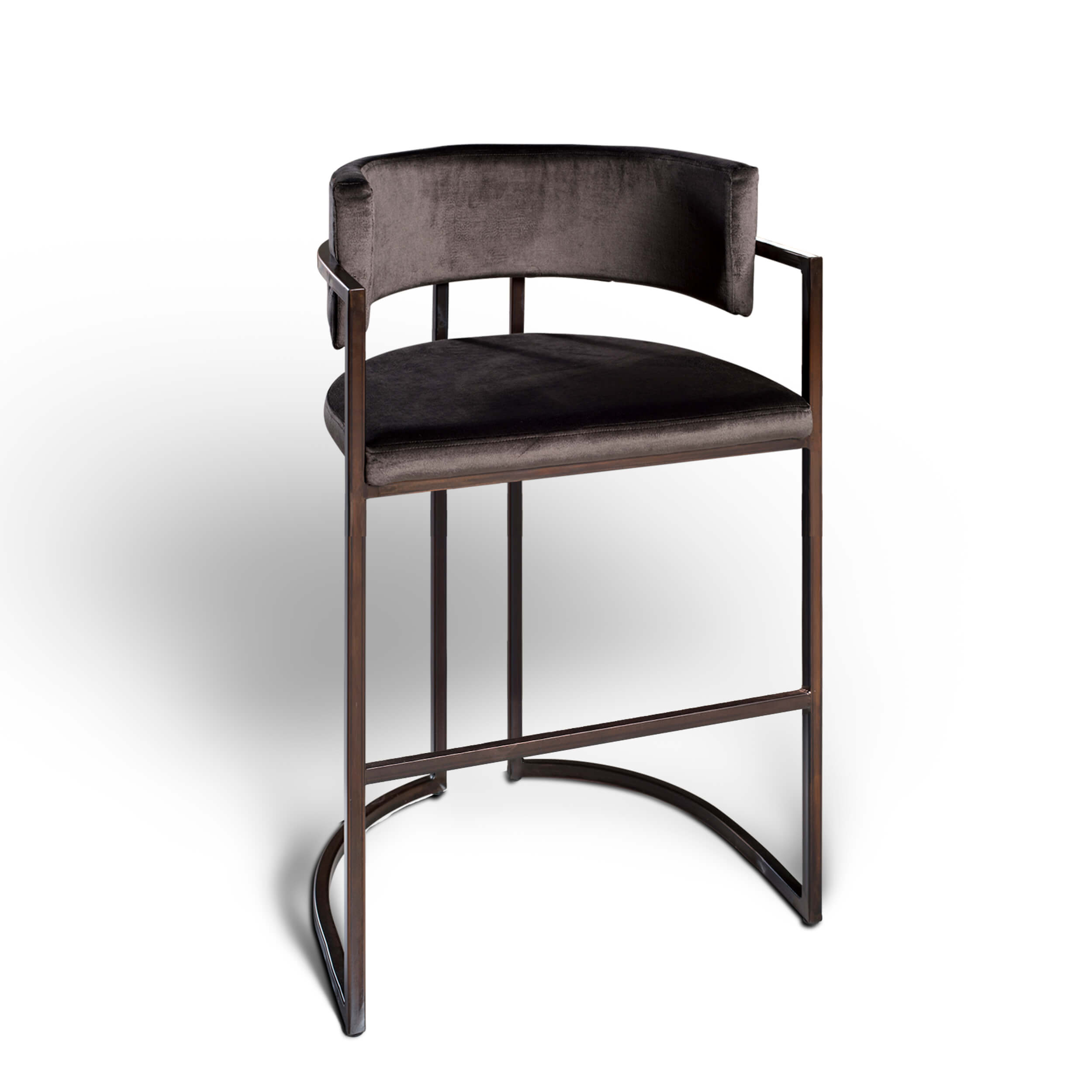 Barkruk Rufus Brons - laag