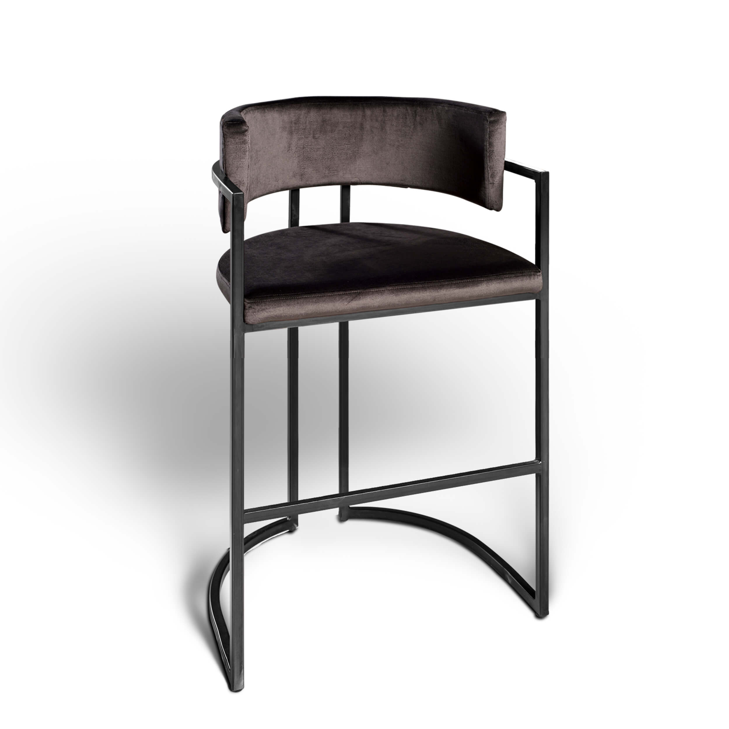 Barkruk Rufus Zwart - laag