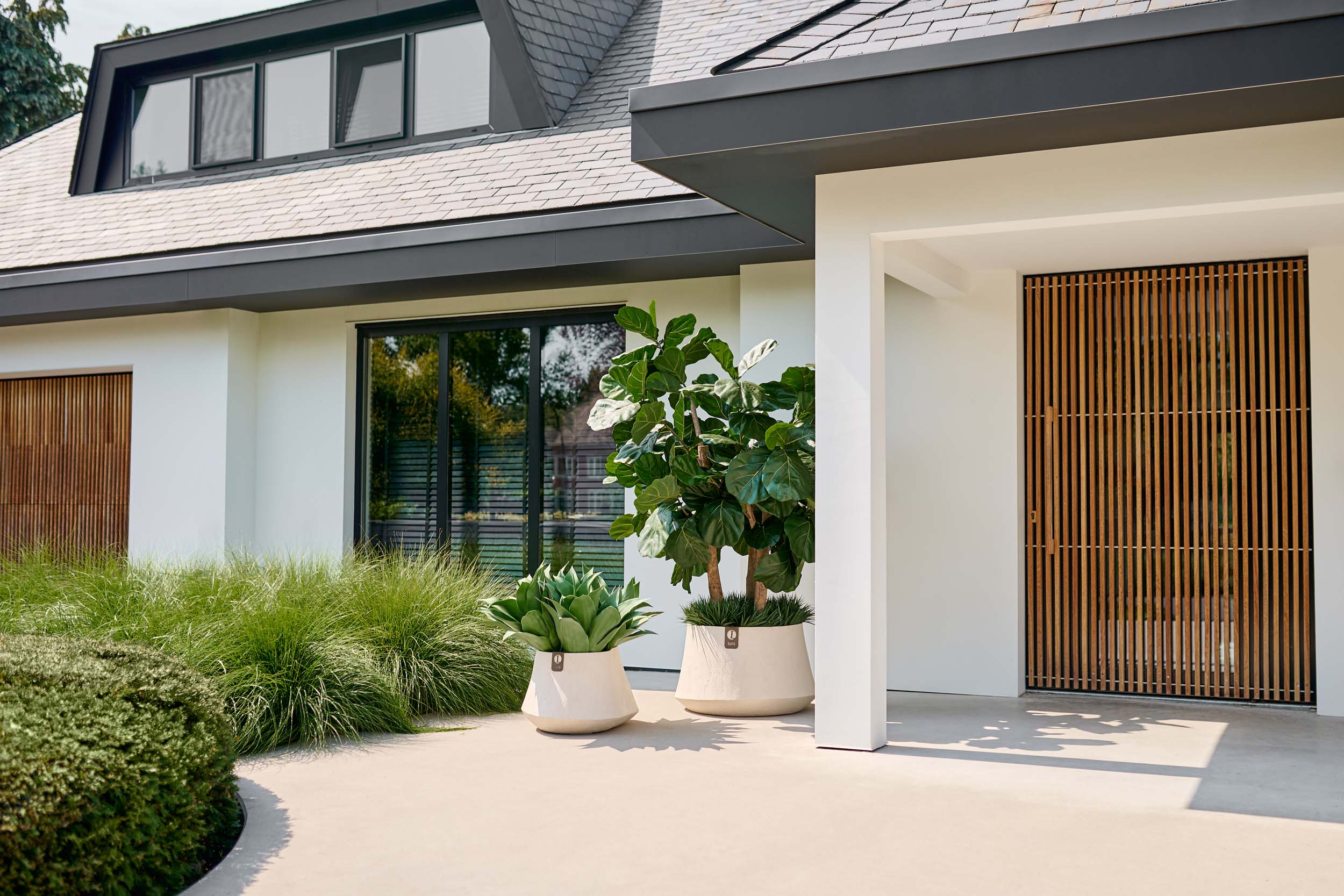 Plantenbak Rondello - Ø110x67 - Camel sand