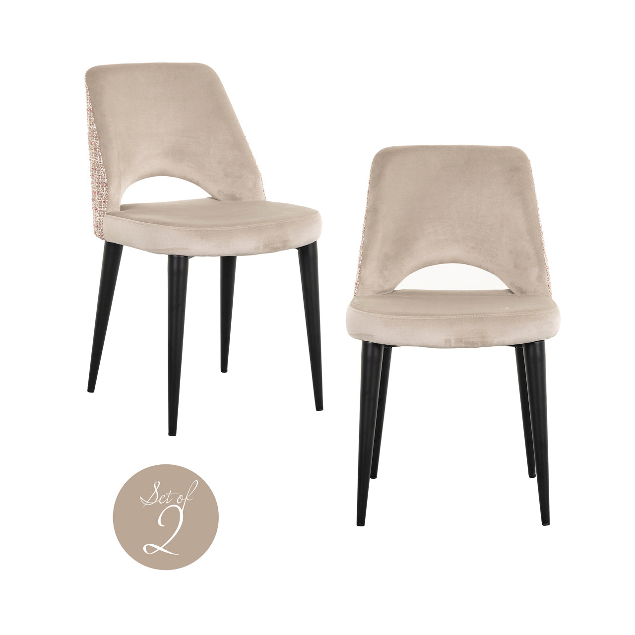 Stoel Tabitha - Trendy rose