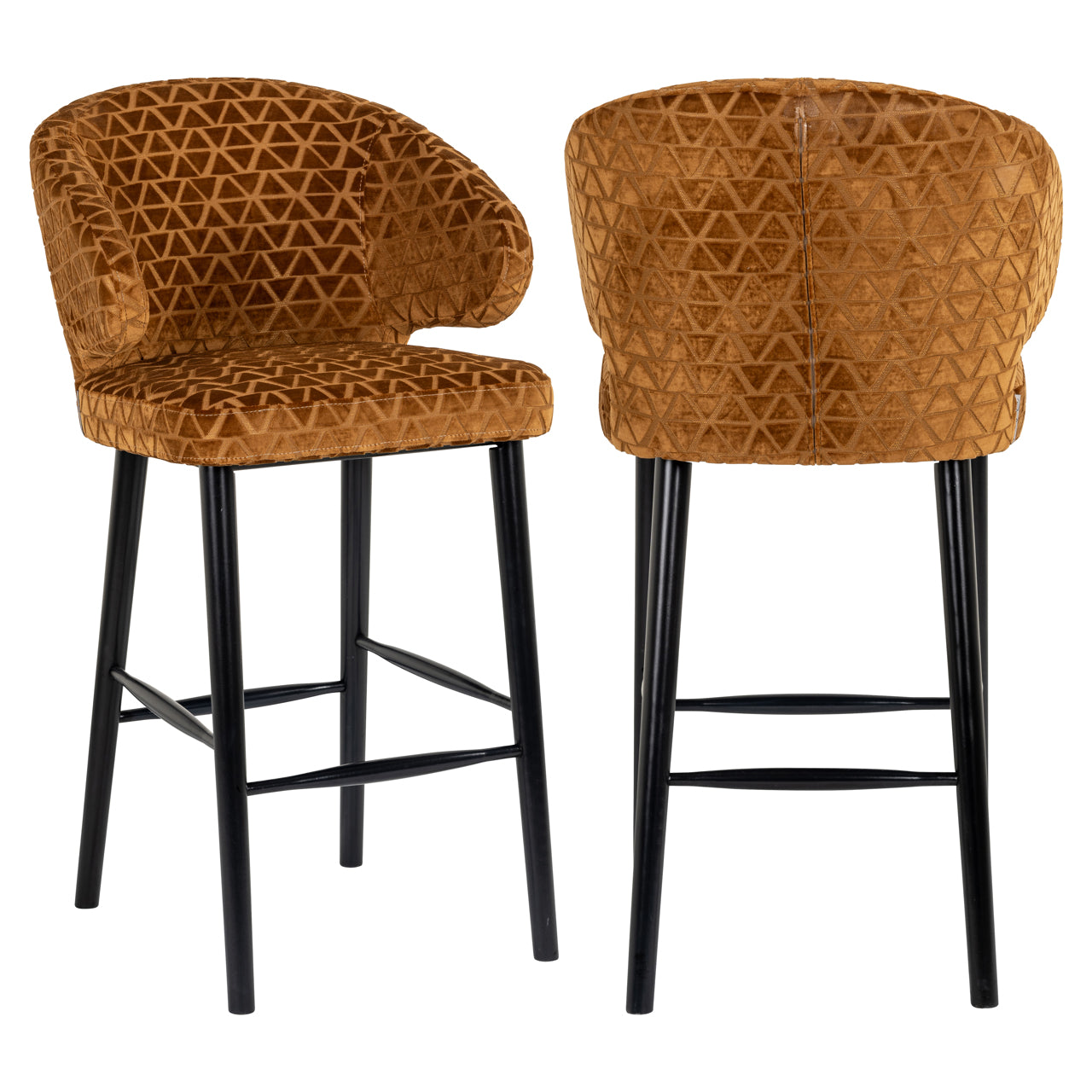 Barstoel Indigo - Gold triangle