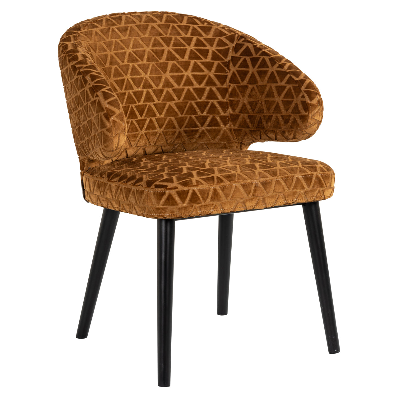 Eetkamerstoel Indigo - Gold triangle