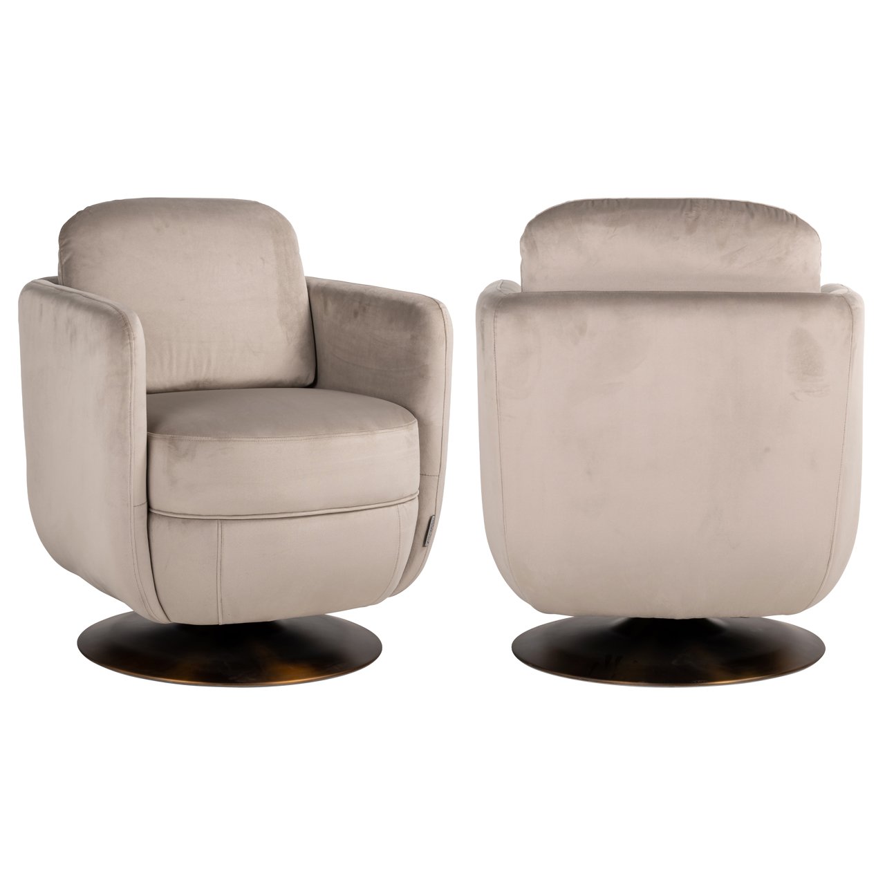 Fauteuil Turner - Khaki velvet