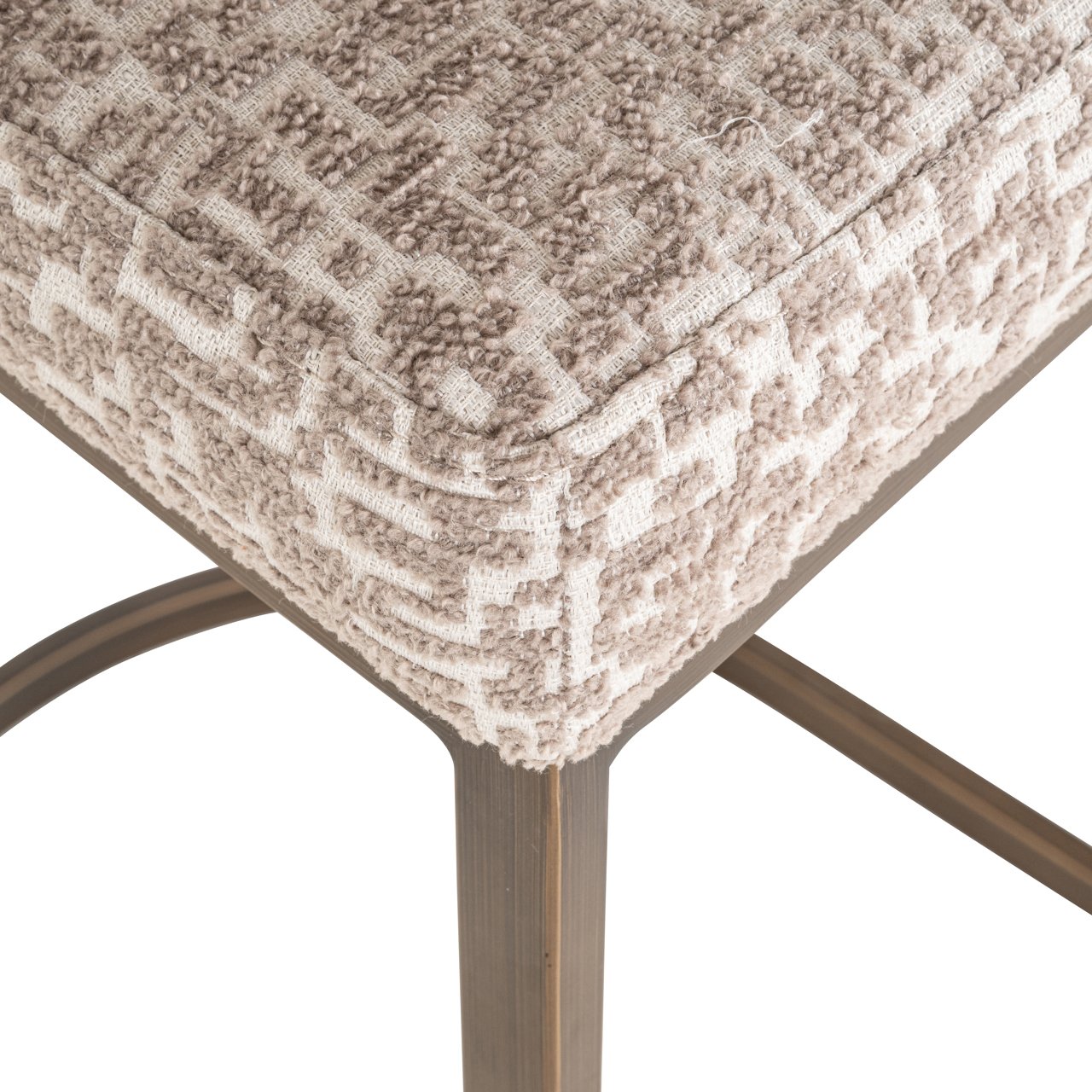 Barstoel Bolton - Natural geo (set van 2)