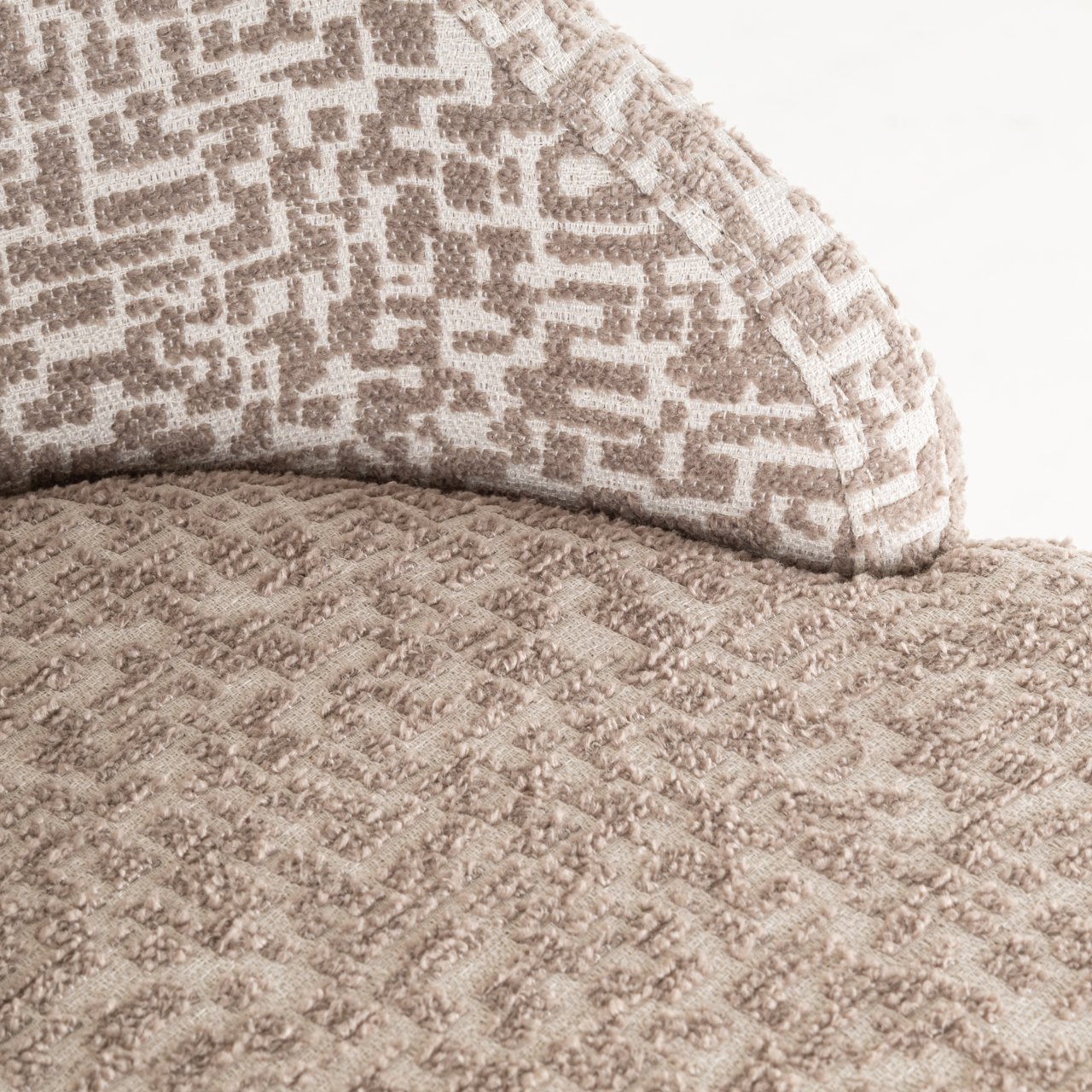 Barstoel Bolton - Natural geo (set van 2)