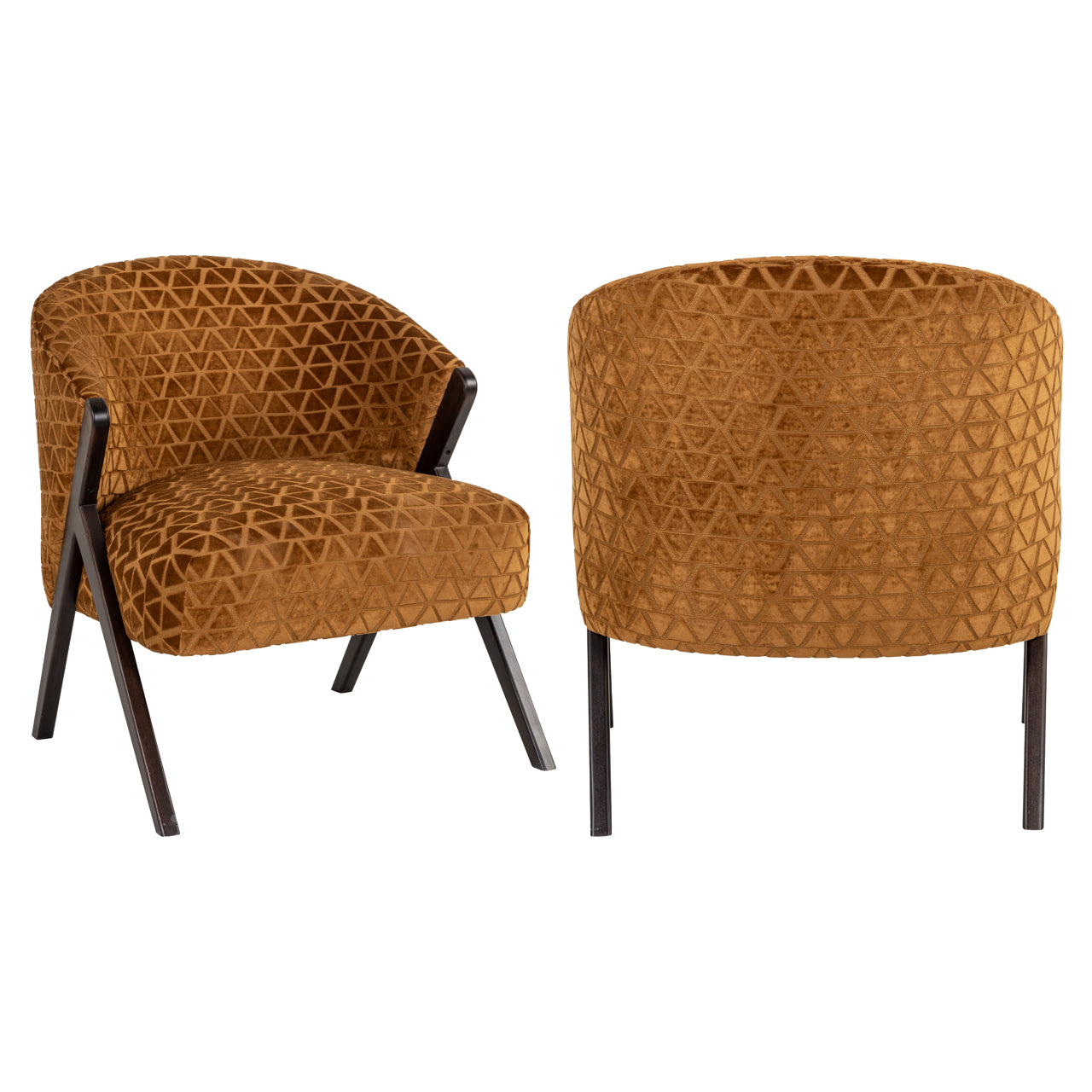 Fauteuil Mia - Gold triangle