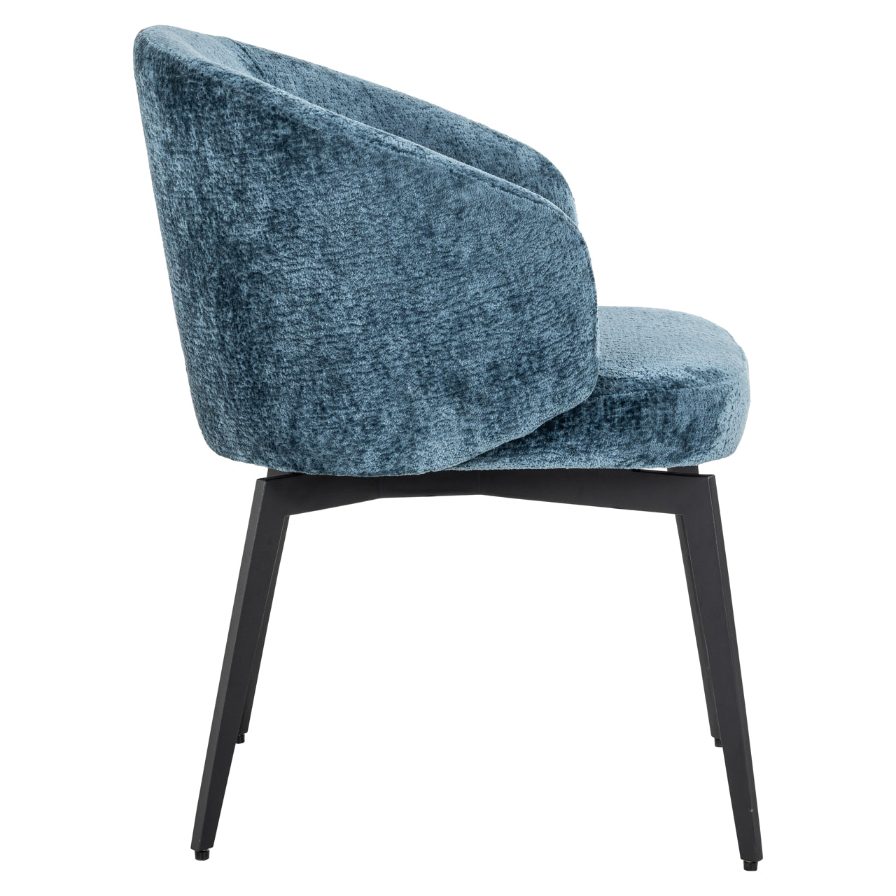Stoel Amphara - Blue chenille