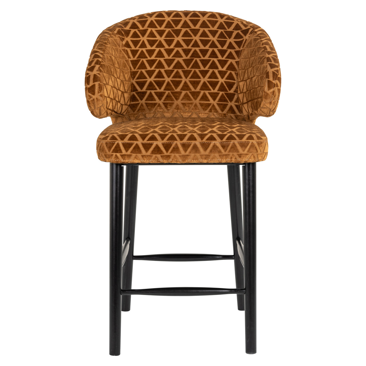 Barstoel Indigo - Laag - Gold triangle