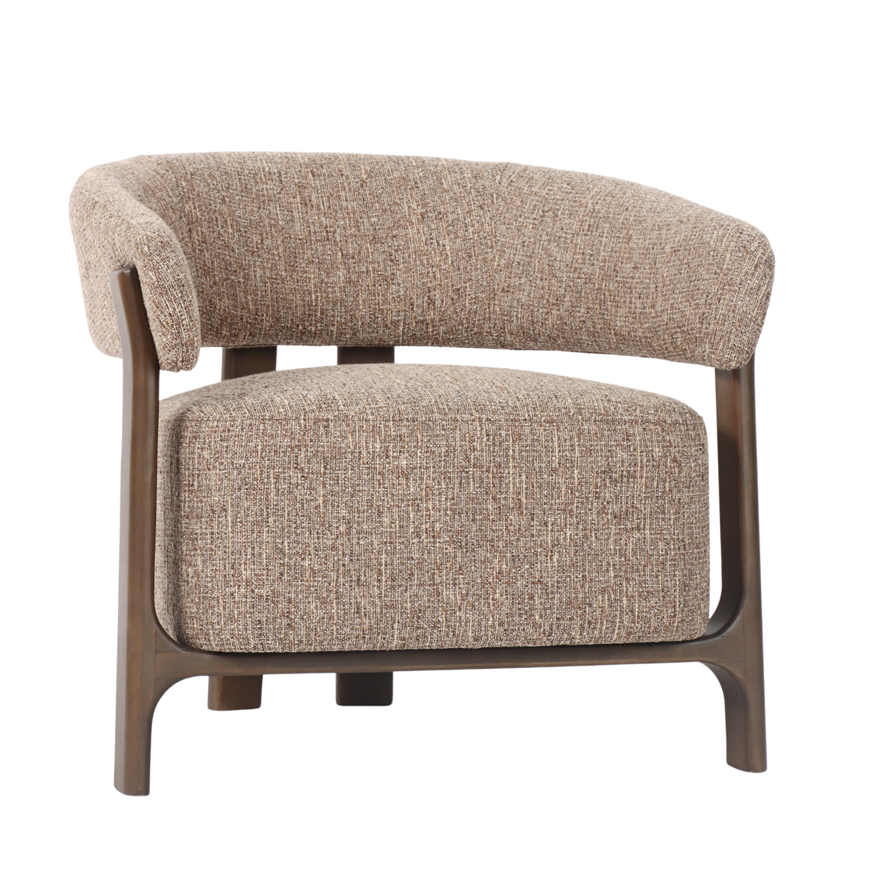 Fauteuil Dalara - Brown tweed