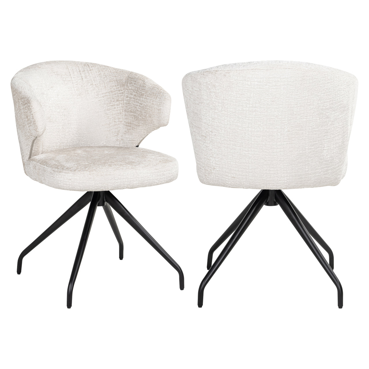 Draaistoel Milly - Cream fusion