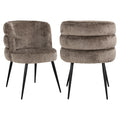 Stoel Stella - Stone chenille