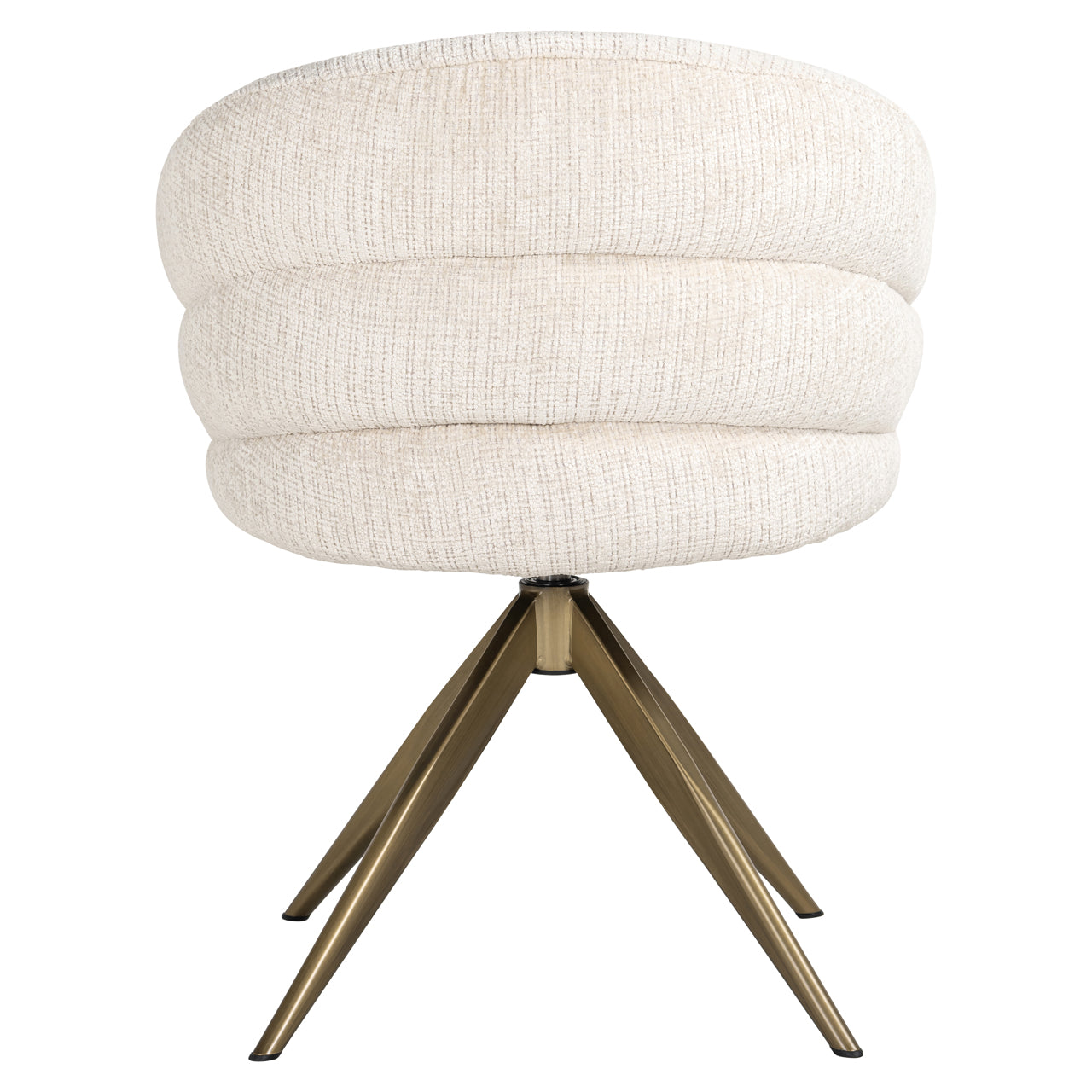 Draaifauteuil Zendaya - Beige chenille