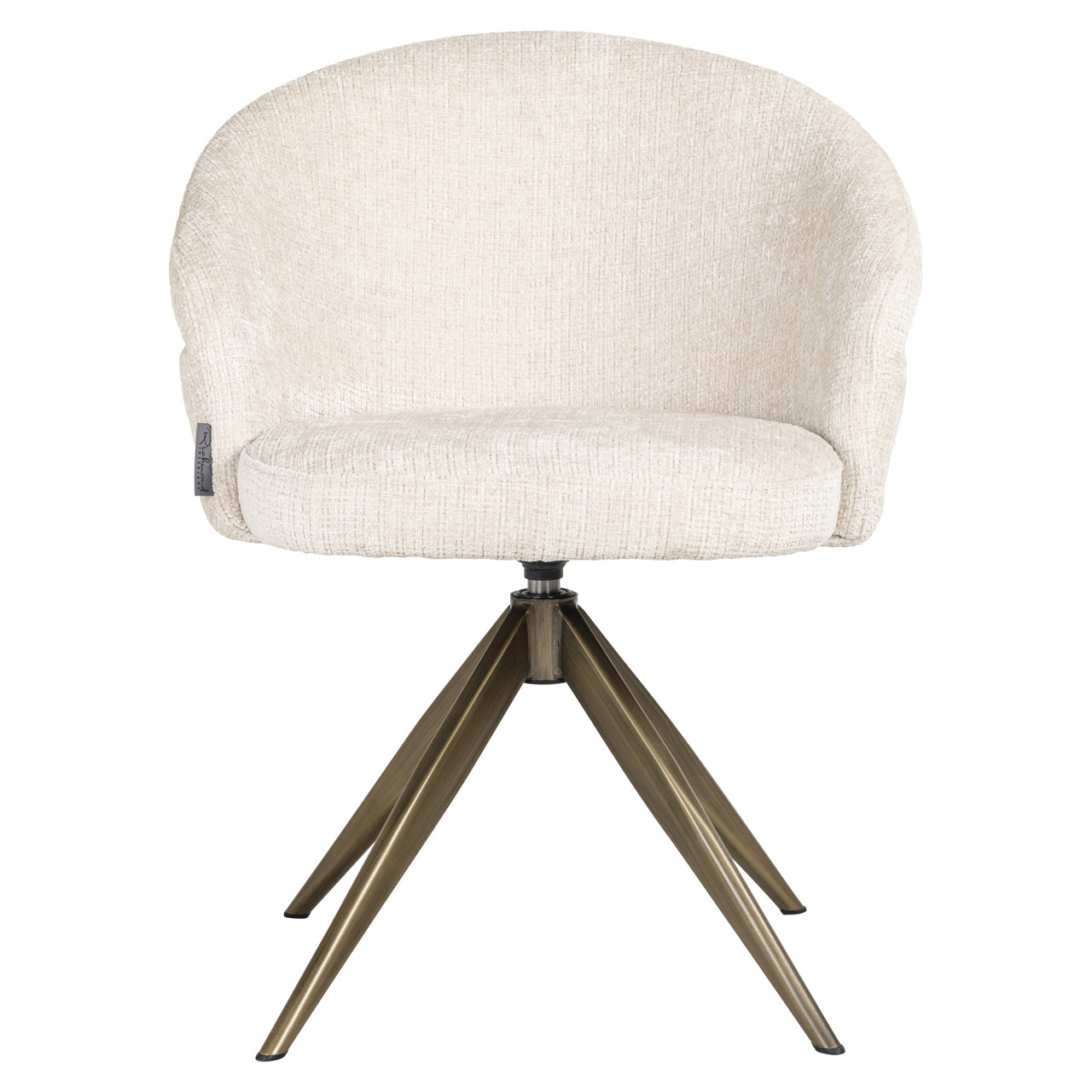 Draaifauteuil Zendaya - Beige chenille
