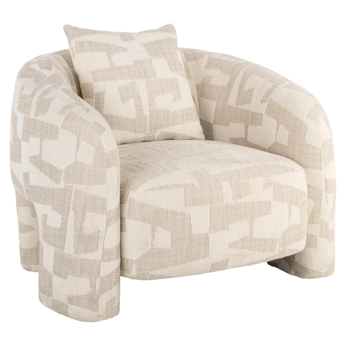 Fauteuil Tuscany - Beige graffic