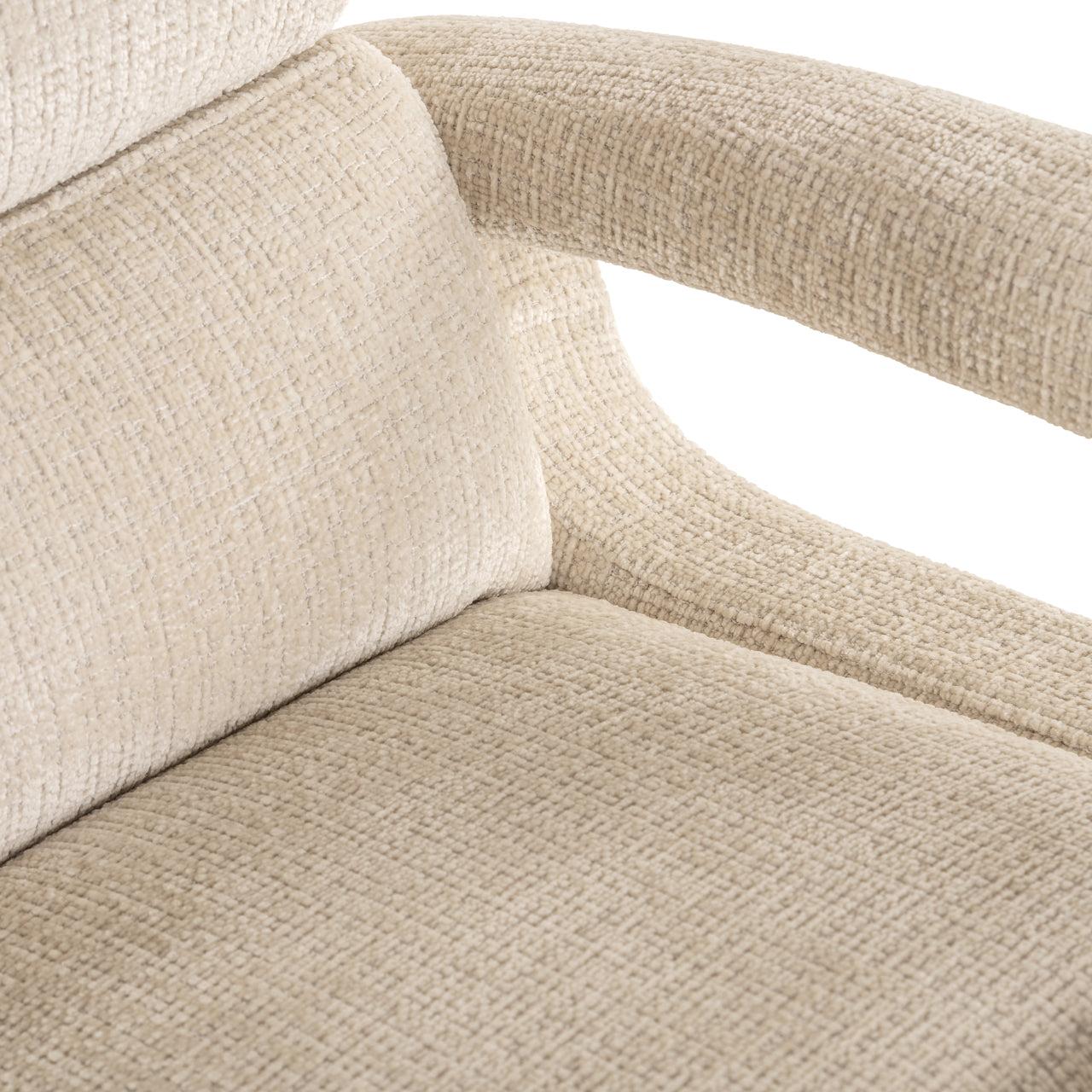 Relax draaifauteuil Denvi - Beige chenille