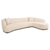 Sofa Pandora - Beige angora (lounge rechts)