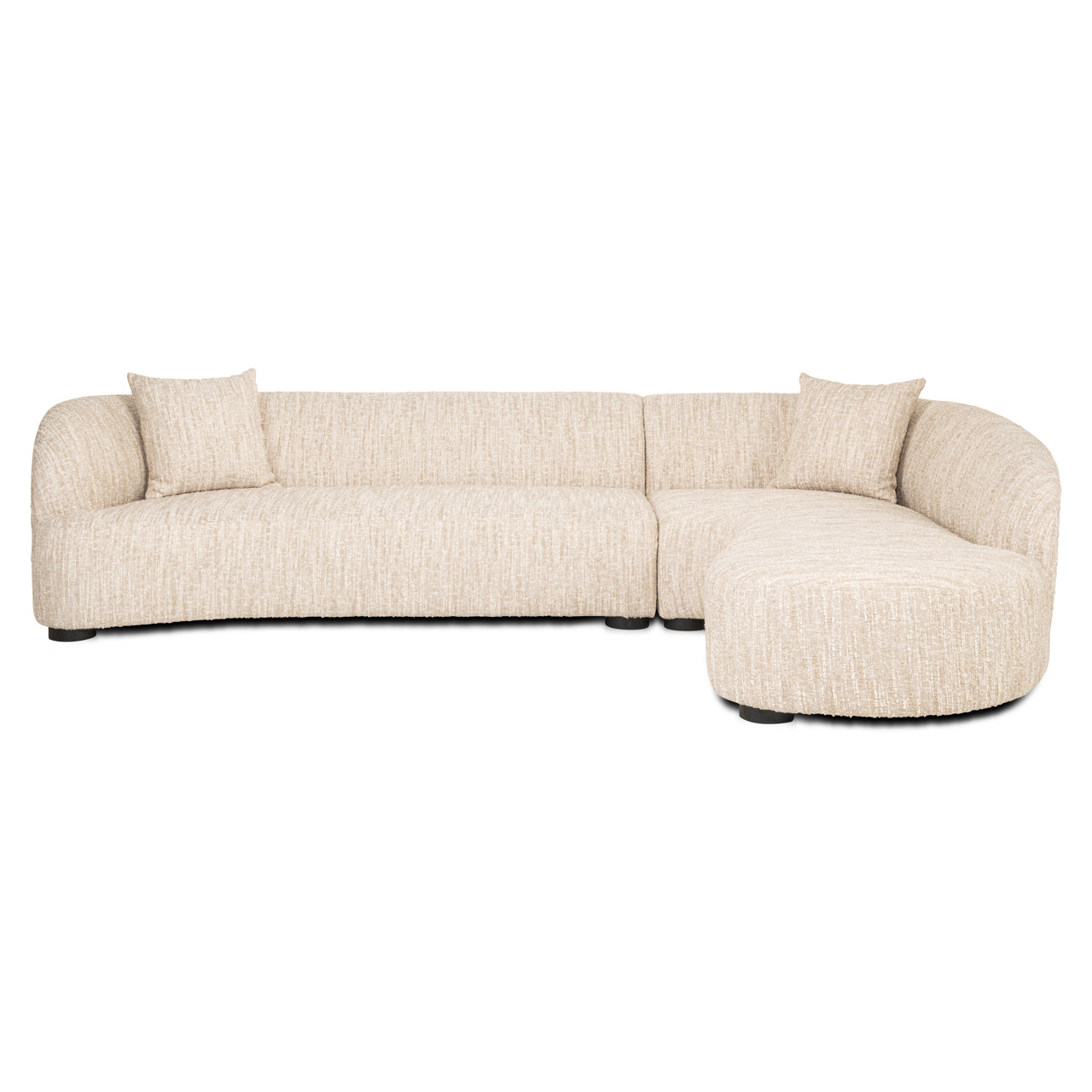 Sofa Pandora - Beige angora (lounge rechts)