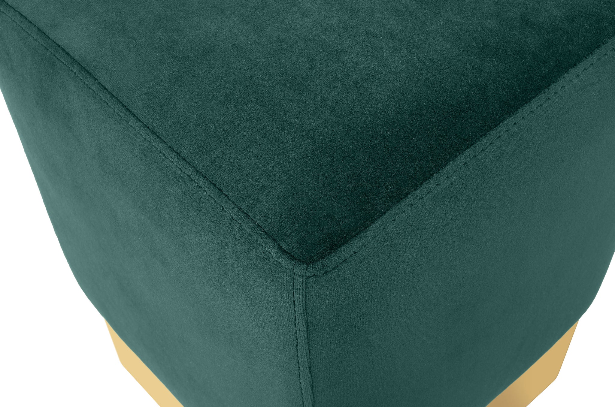 Poef Ella - Green velvet