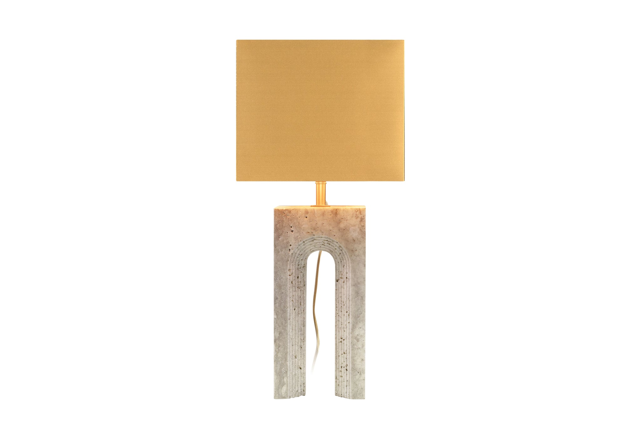 Tafellamp Reso One - Grey Travertine