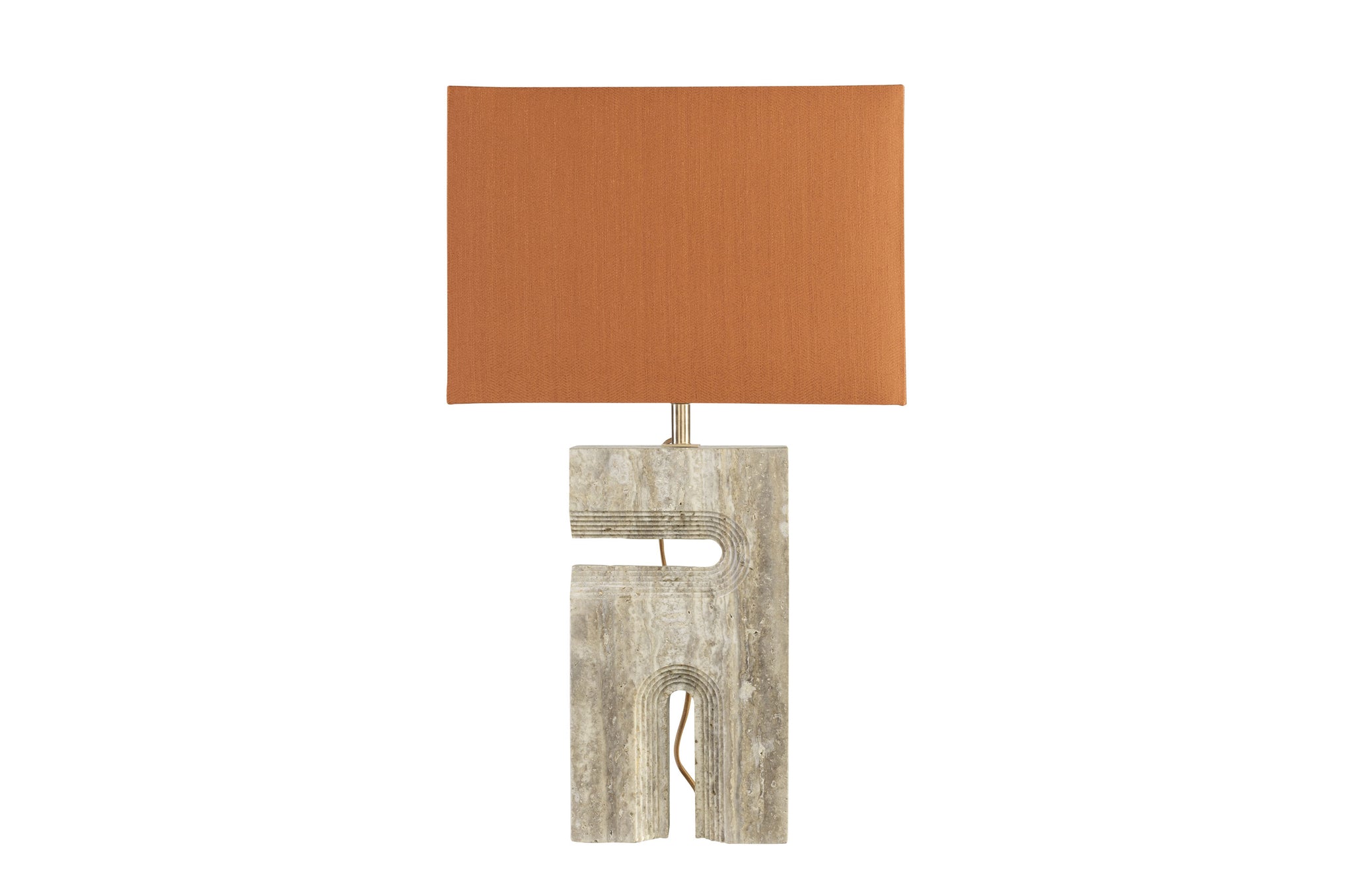 Tafellamp Reso Two - Grey Travertine - Shade 78