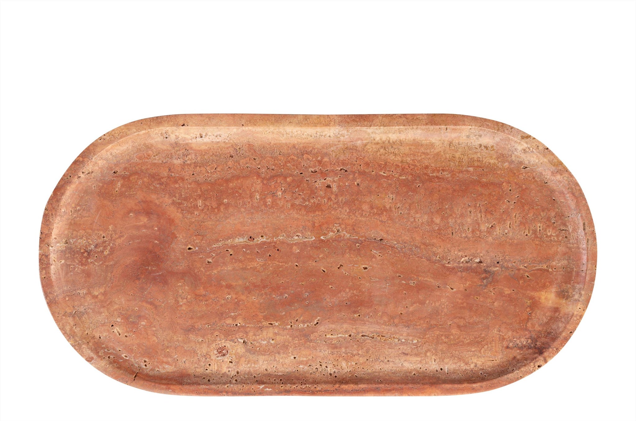 Tray - Red Travertine