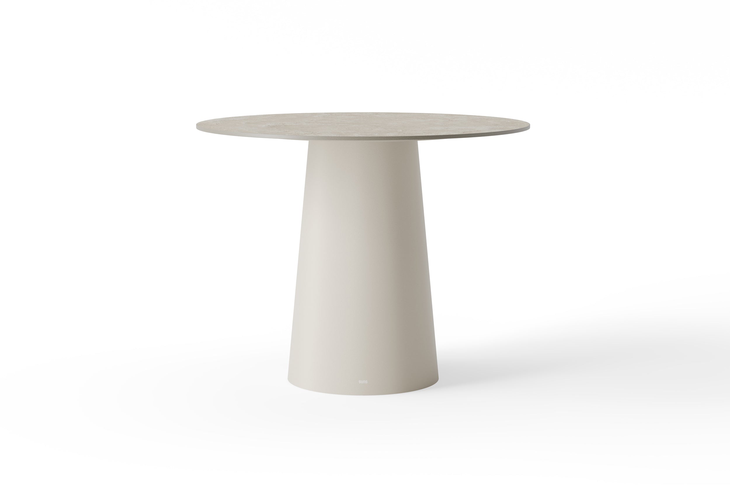 Tuintafel Sorolo - High dining - Ø120 - Camel sand - Neolith stone grey