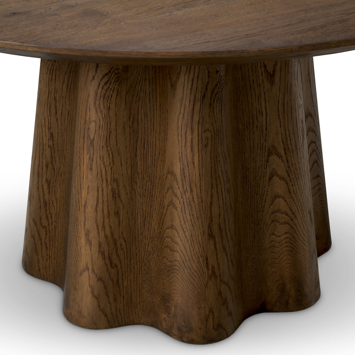 Eettafel Papyrus - Ø140 cm - Donkerbruin