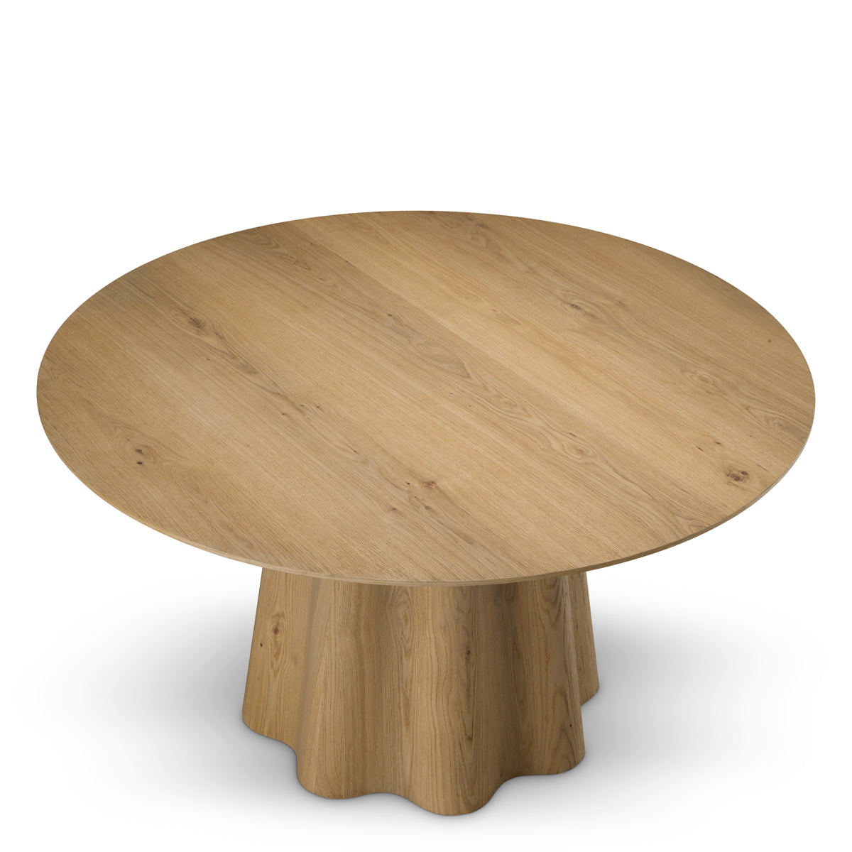 Eettafel Papyrus - Ø140 cm - Lichtbruin