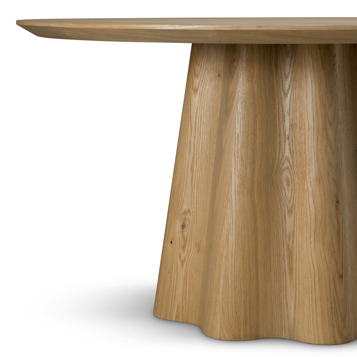 Eettafel Papyrus - Ø140 cm - Lichtbruin