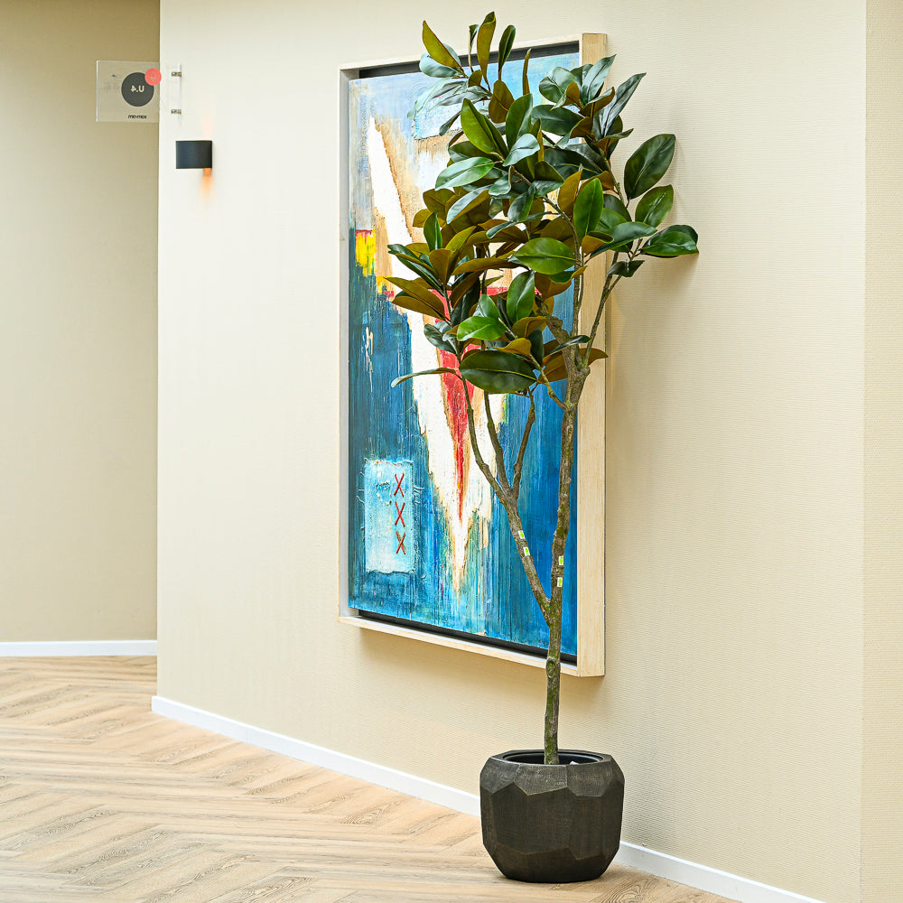 Kunstplant Ficus Dark Leaf - 230 cm | Silk-ka