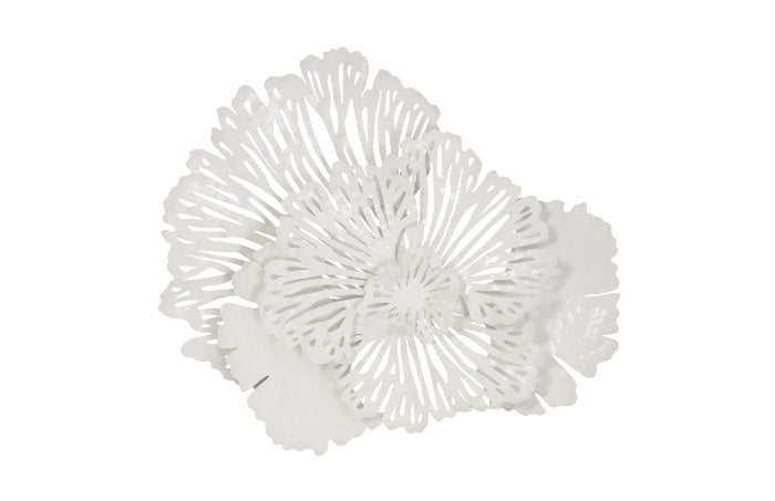 Flower wall art White