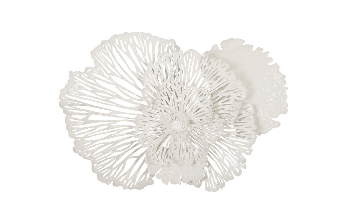 Flower wall art White