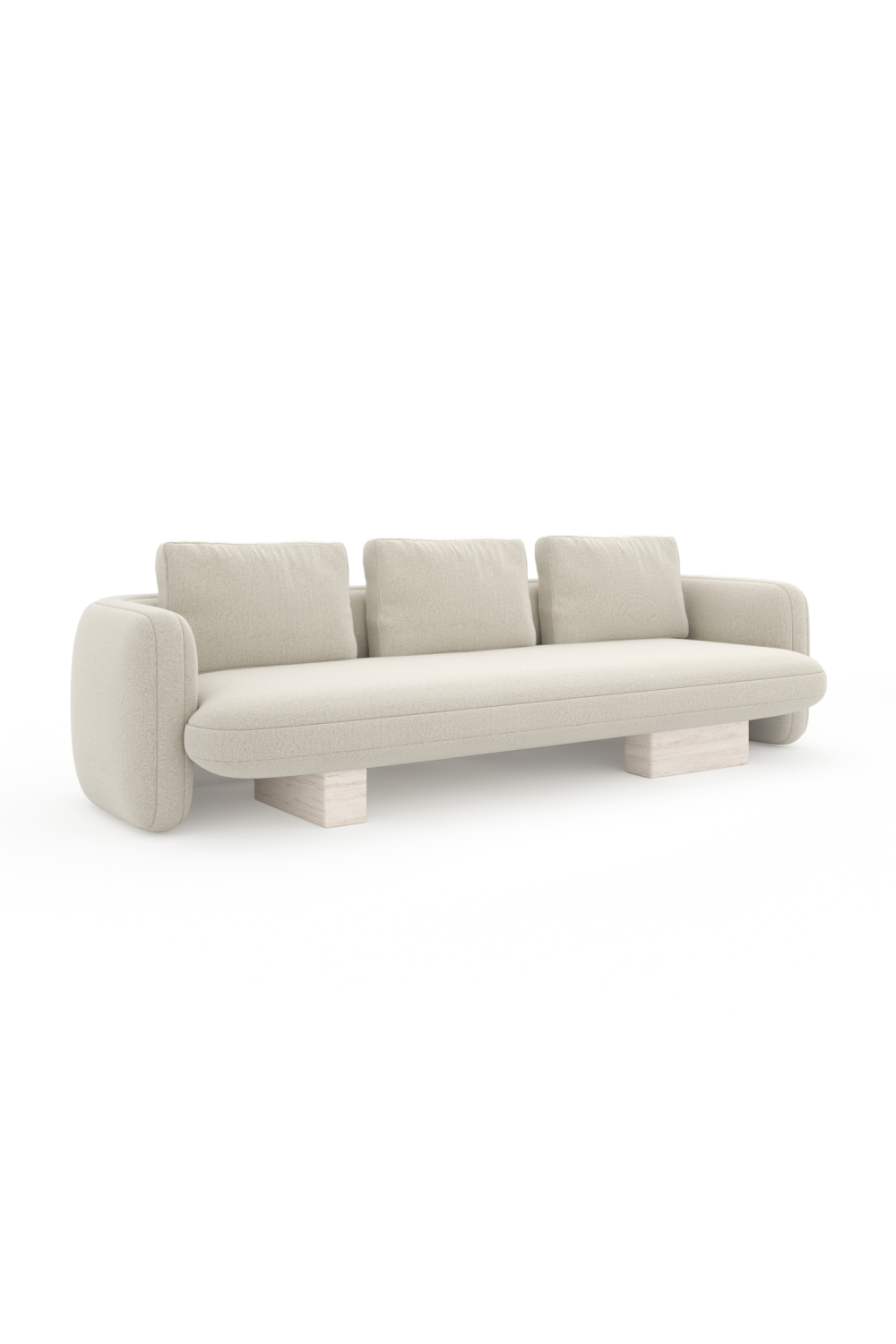 Sofa Overlap - 3-zitter - Ecru linen