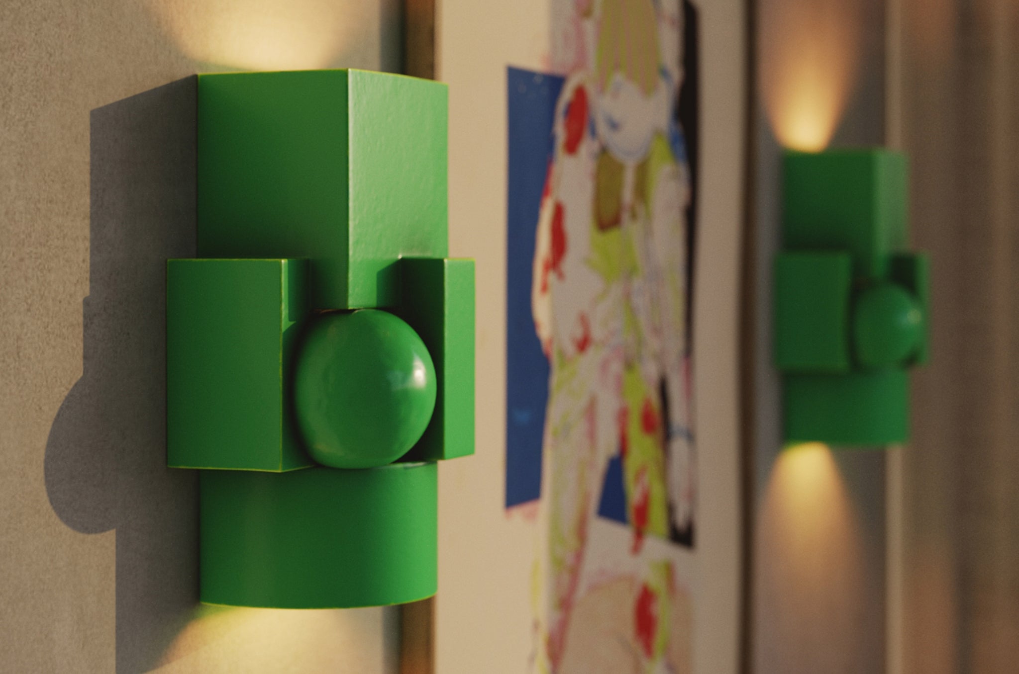 Wandlamp Vector - Groen