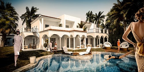 Foto Art - 'Afternoon in Palm Beach'