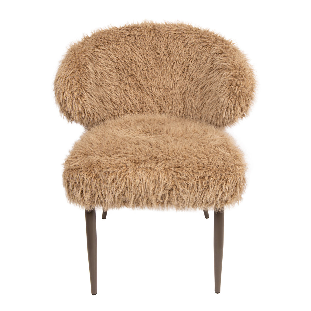 Eetkamerstoel Ares Hair - Bruin (set van 2)