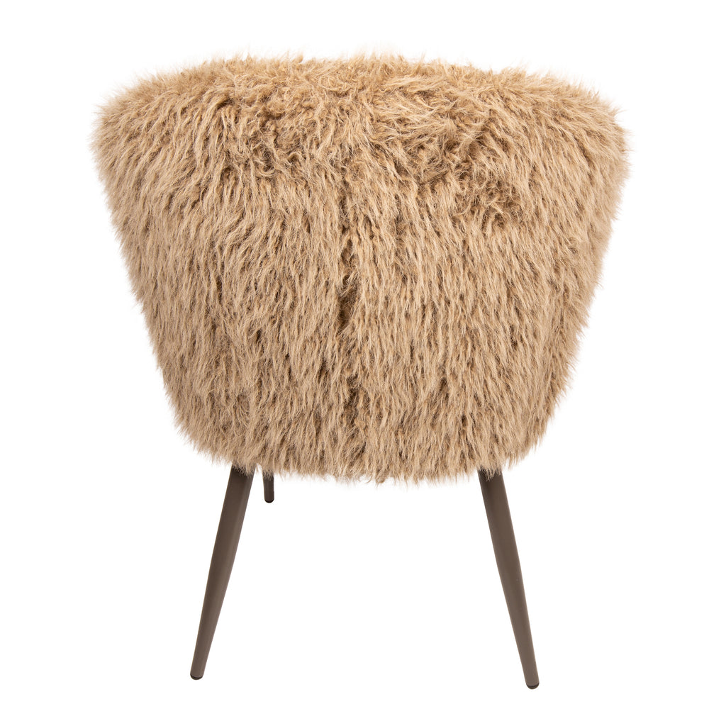 Eetkamerstoel Ares Hair - Bruin (set van 2)