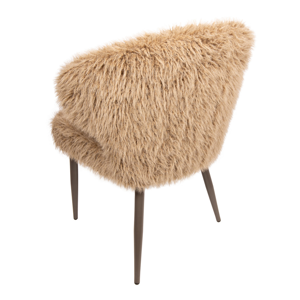 Eetkamerstoel Ares Hair - Bruin (set van 2)