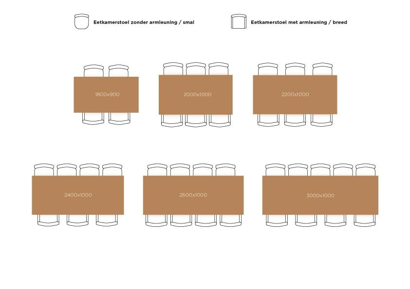Eettafel Cox - rechthoekig