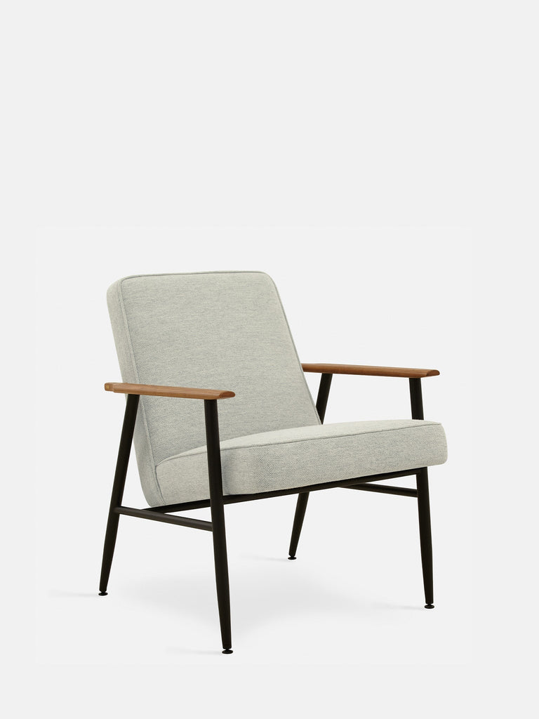 Fauteuil Fox Metal Wol Wit Blauw 03