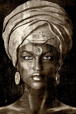 Foto Art - 'Glamour girl Sepia 2'