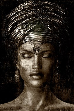 Foto Art - 'Glamour girl Sepia'